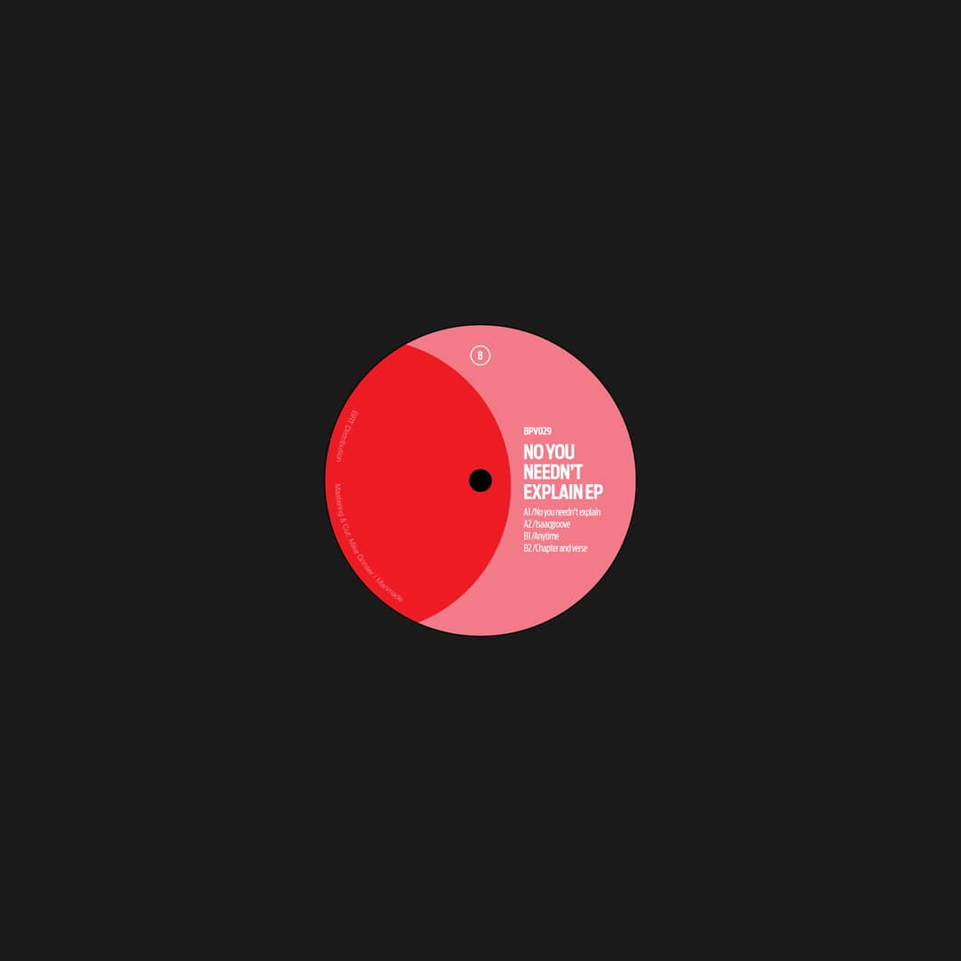2. Tommy Vicari jnr - No You Needn’t Explain EP