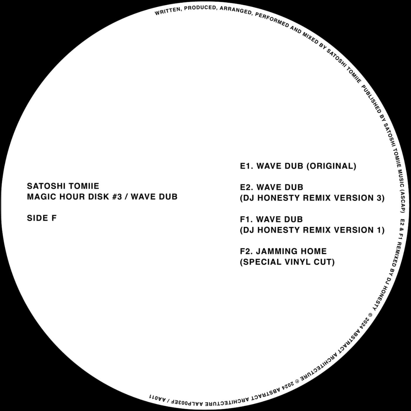 4. Satoshi Tomiie – Magic Hour - Disk #3 - Wave Dub