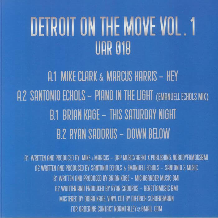 2. Mike Clark, Marcus Harris, Santonio Echols, Brian Kage, Ryan Sadorus - Detroit On The Move Vol 1
