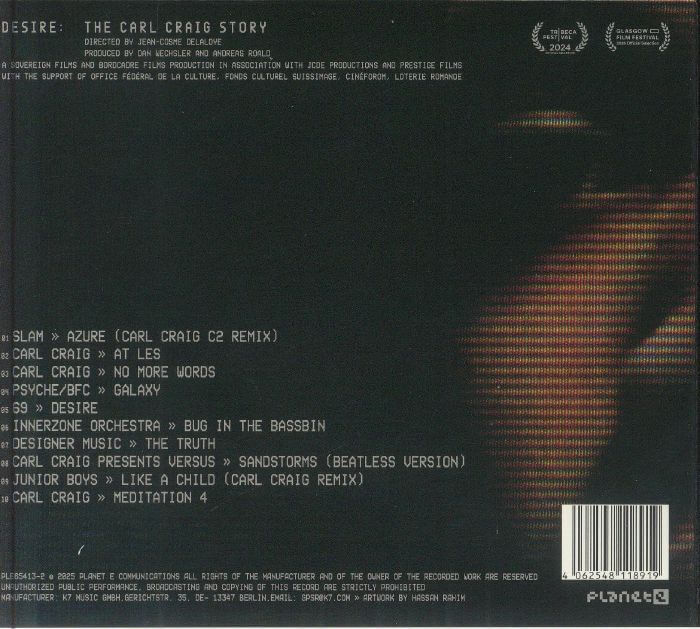 2. Carl Craig, Slam, Psyche, 69, Innerzone Orchestra, Designer Music, Junior Boys - Desire The Carl Craig Story